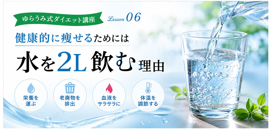 ダイエット講座⑤　水を飲む理由
